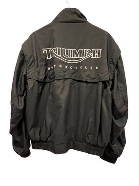 Triumph Triple Connection Convertible Moto Jacket, Black, M